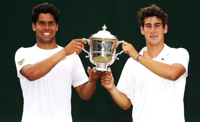 Marcelo Zormann e Orlando Luz Wimbledon (Foto: Getty Images)