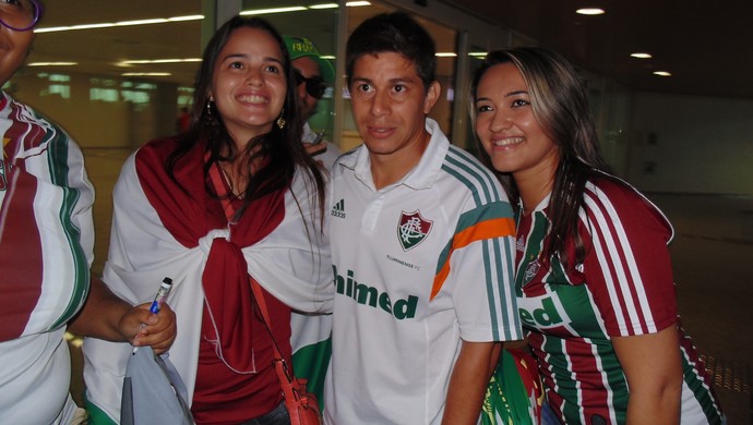 Conca, meia do Fluminense em Natal (Foto: Klênyo Galvão)