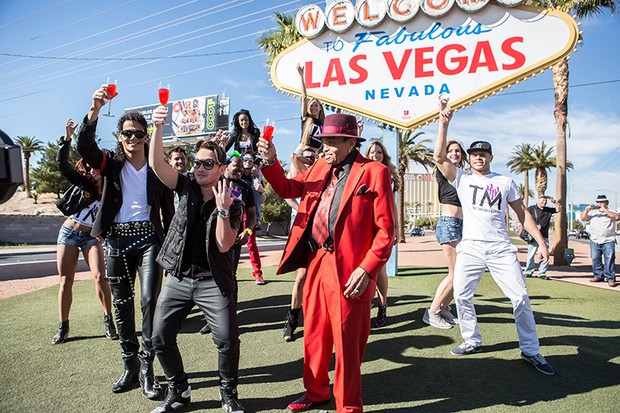 Thiago Matheus grava clipe em Las Vegas e Los Angeles (Foto: Fábio Nunes)