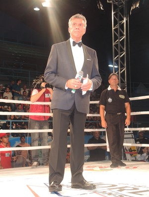 Michael Buffer boxe (Foto: João Gabriel Rodrigues)