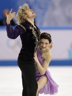 Meryl Davis e Charlie White patinação ouro Sochi (Foto: AP)