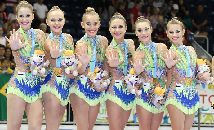 Ginástica Rítmica Conjunto  Penta Campeã Panamericana (Foto: RICARDOBUFOLIN/CBG)