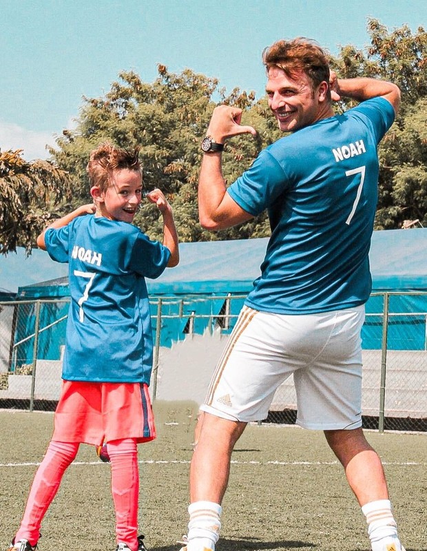 Cássio Reis com o filho Noah (Foto: Reprodução/Instagram)