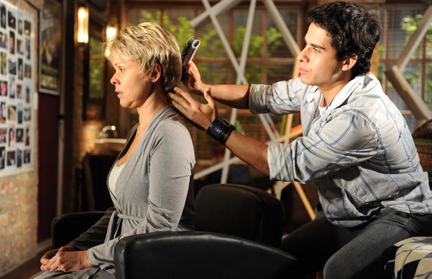 Com André Arteche em cena de 'Ti-ti-ti' (2010), na qual interpretou Bruna (FOTO: Renato Rocha Miranda/ TV Globo)