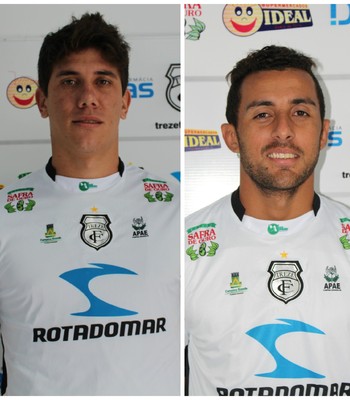 Giancarlo e Cleberson Luis, atacantes do Treze (Foto: Divulgação / Treze)