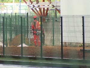 Morte ocorreu na área operacional dos vagões. (Foto: Reprodução/TV Bahia) Morte ocorreu na área operacional dos vagões. (Foto: Reprodução/TV Bahia)