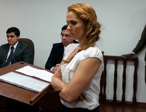 Luciana Lopes Advogada Carlos Alberto julgamento (Foto: Gustavo Rotstein)