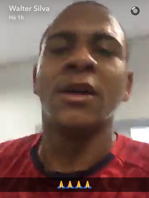 Atacante Walter do Atlético-PR (Foto: Reprodução/Snapchat)