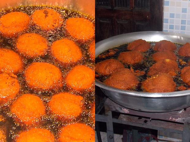 Acarajé gigante da Binha, Bahia (Foto: Lílian Marques/ G1)