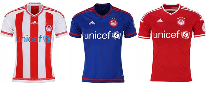 Camisas Champions olympiakos