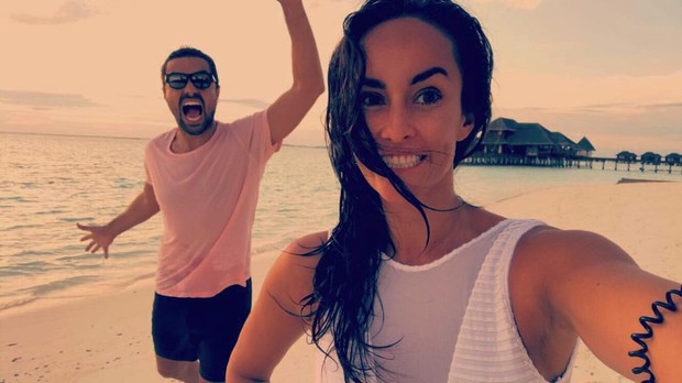 Ricardo Pereira e a mulher, Francisca, curtem férias nas Maldivas (Foto: Reprodução/Instagram)