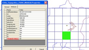 Usuários poderão consultar folhas topográficas como a da cidade de Brasília, na imagem (Foto: Divulgação)