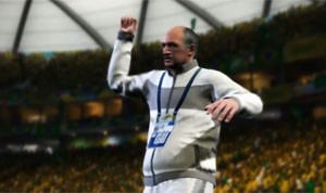 Felipão aparece em sua versão virtual no game da Copa de 2014 (Foto: Divulgação/Electronic Arts)