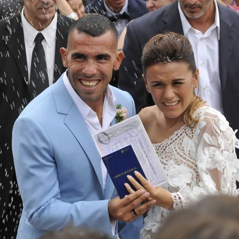 Casamento Tevez no Uruguai (Foto: AFP)