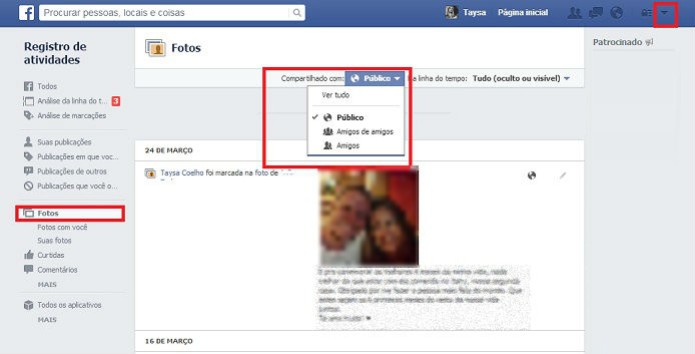 Marque uma pessoa em várias fotos de uma vez no Facebook (Foto: Reprodução/Taysa Coelho) Marque uma pessoa em várias fotos de uma vez no Facebook (Foto: Reprodução/Taysa Coelho)