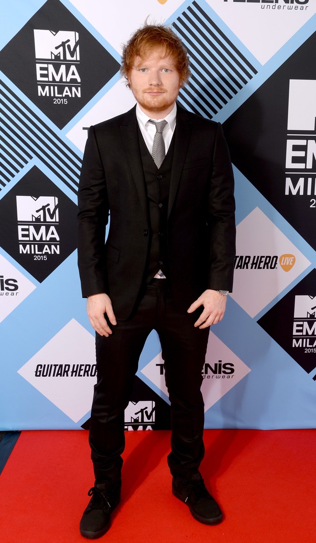 Ed Sheeran no MTV Europe Music Awards 2015 (Foto: Getty Images)