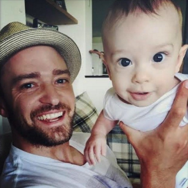 Justin Timberlake e seu filinho (Foto: Instagram / Reprodução)