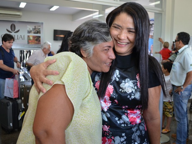 Encontro em Rondônia foi movido a muito carinho por parte das irmãs (Foto: Magda Oliveira/G1)