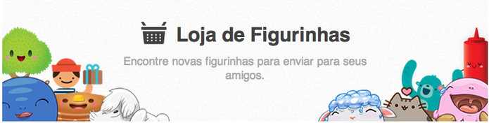 Loja de Figurinhas do Facebook com stickers animados para o bate-papo (Foto: Reprodução/Facebook) Loja de Figurinhas do Facebook com stickers animados para o bate-papo (Foto: Reprodução/Facebook)