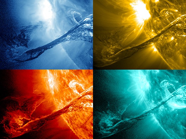 Filamentos Sol (Foto: Nasa/SDO/AIA/GSFC) Filamentos Sol (Foto: Nasa/SDO/AIA/GSFC)