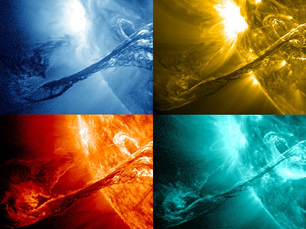 Filamentos Sol (Foto: Nasa/SDO/AIA/GSFC)