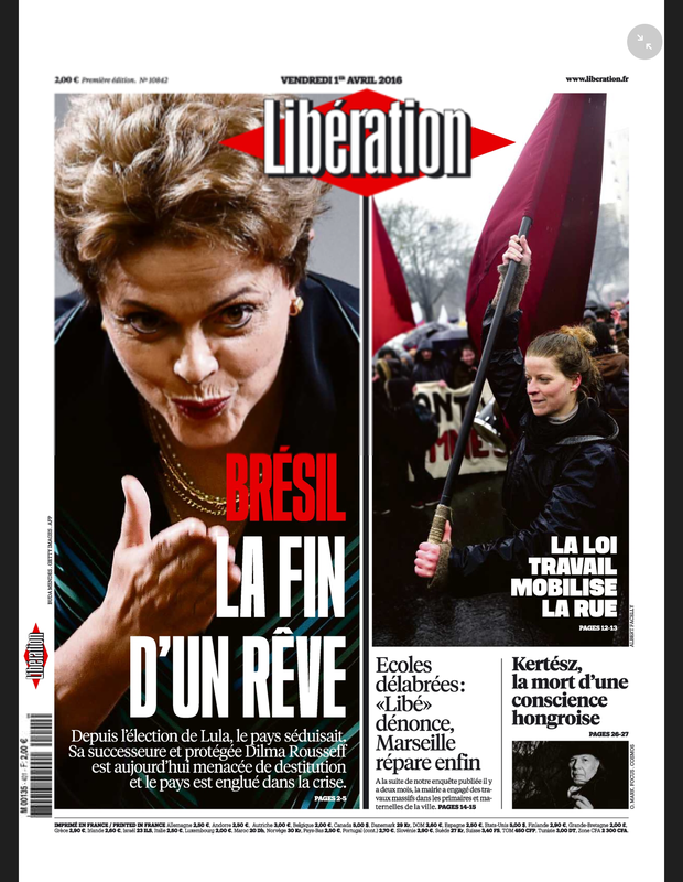 Libération traz depoimentos de manifestantes pró e contra o impeachment de Dilma (Foto: Reprodução)