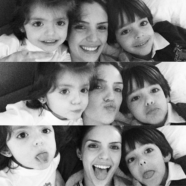 Carol Celico e filhos (Foto: Reprodução/Instagram)