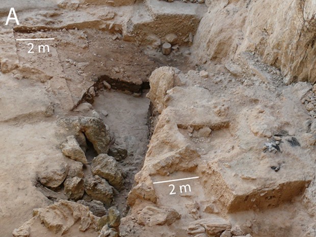  Sítio arqueológico El Salt, no sul da Espanha, onde foram identificadas amostras de fezes de 50 mil anos (Foto: Ainara Sistiaga/PLOS ONE/Divulgação)