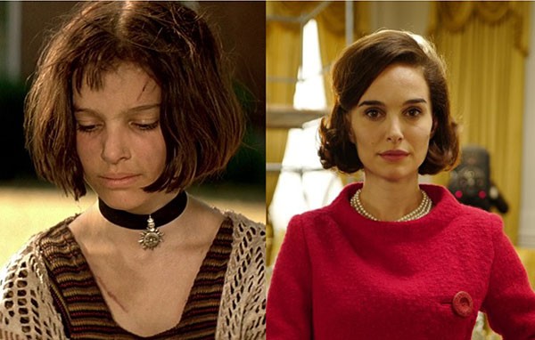 Natalie Portman em 'O Profissional' (2004) e ‘Jackie’ (2016) (Foto: Divulgação)