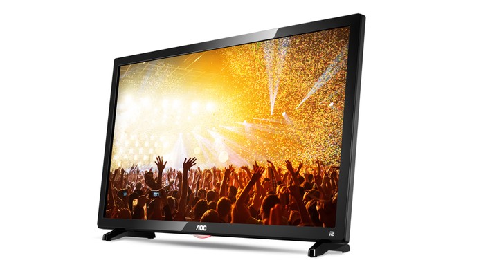 TV da AOC vem com tela em Full HD de 24 polegadas com conversor digital (Foto: Divulgação/AOC)