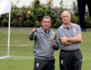 Felipão e Parreira treino Seleção em São Januário (Foto: Marcelo Sadio / Site do Vasco)