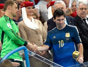 Messi e Neuer Alemanha e Argentina Final (Foto: Agência Reuters)