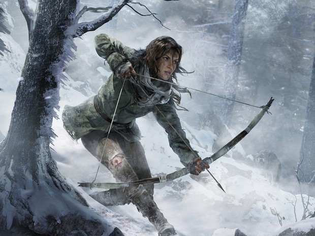 Lara Croft em cena conceitual de 'Rise of the Tomb Raider' (Foto: Divulgação)