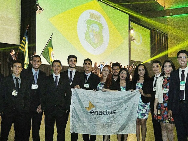 Time Enactus da UFPA ganhou o Prêmio de Ética e Integridade. Projeto Cíclica tem impacto socioambiental e  busca empoderar catadores. (Foto: Ascom/Universitec)