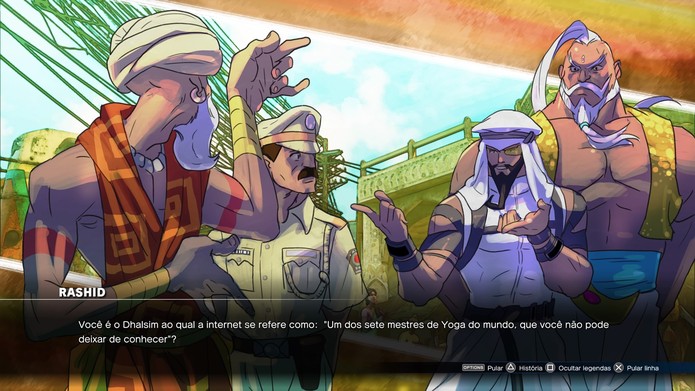 Desenhos de Bengus roubam a cena no modo história de Street Fighter 5 (Foto: Reprodução/Caio Fagundes) Desenhos de Bengus roubam a cena no modo história de Street Fighter 5 (Foto: Reprodução/Caio Fagundes)