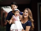 Nívea Stelmann posa com Miguel e Bruna: 'Sou a mãe mais feliz do mundo' 
