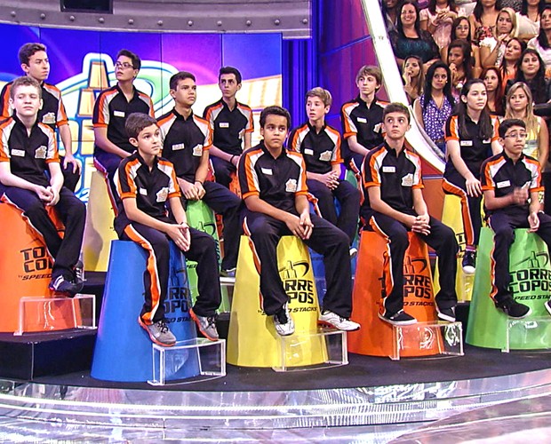 Disputa do Torrecopos acontece no palco do Caldeirão (Foto: TV Globo / Caldeirão do Huck)