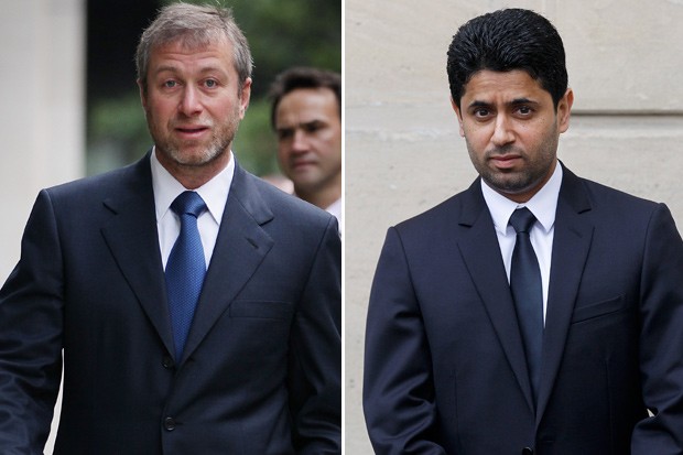 Resultado de imagen de Nasser Al- Khelaifi (PSG), Roman Abramovich