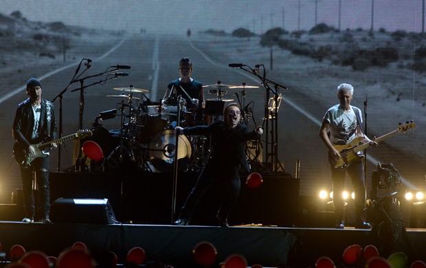 Show da banda U2 em São Paulo (Foto: Francisco Cepeda/AgNews)