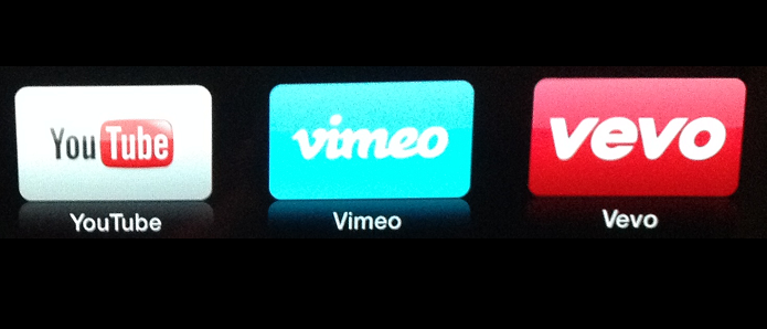 YouTube, Vimeo e VEVO também estão na Apple TV (Foto: Divulgação/ Apple)