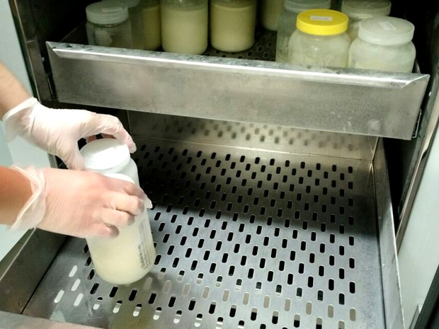 Centro de Lactação de Campinas está com estoque baixo de leite materno (Foto: Patrícia Teixeira / G1)