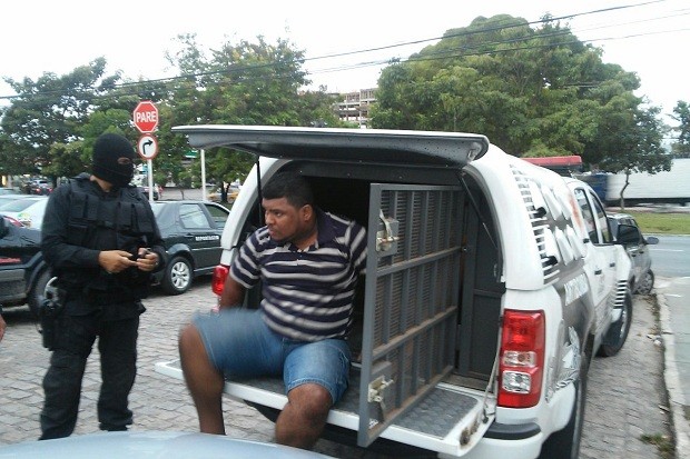 Anderson Santos Alves, 27 anos, negou que tivesse participação na tentativa de assalto (Foto: Lucas Leite/G1)