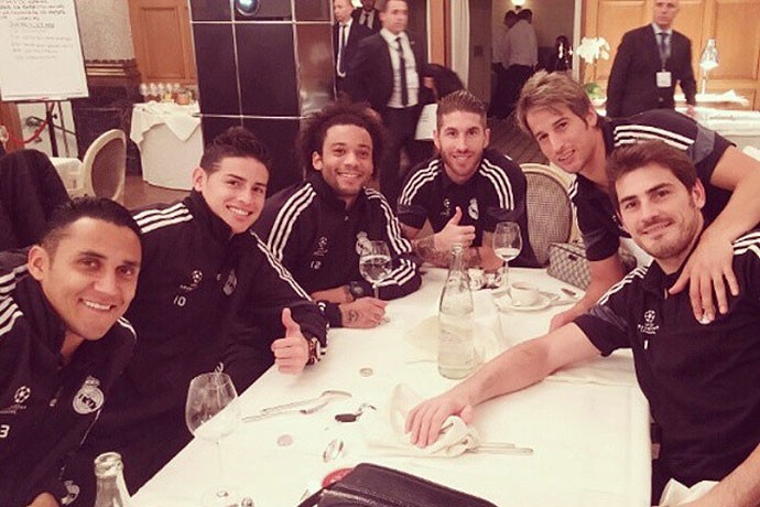 Casillas registra união do grupo do Real Madrid (Foto: Reprodução / Instagram)