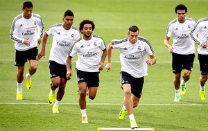 Gareth Bale treino Real Madrid (Foto: AFP)