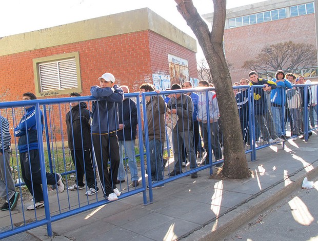Treino do Boca Juniors fechado (Foto: Alexandre Lozetti /Globoesporte.com)