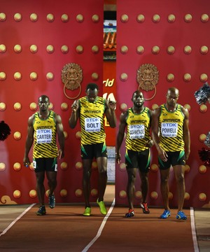 Mundial de Atletismo de Pequim - Revezamento 4x100m Jamaica (Foto: Cameron Spencer / Getty Images)
