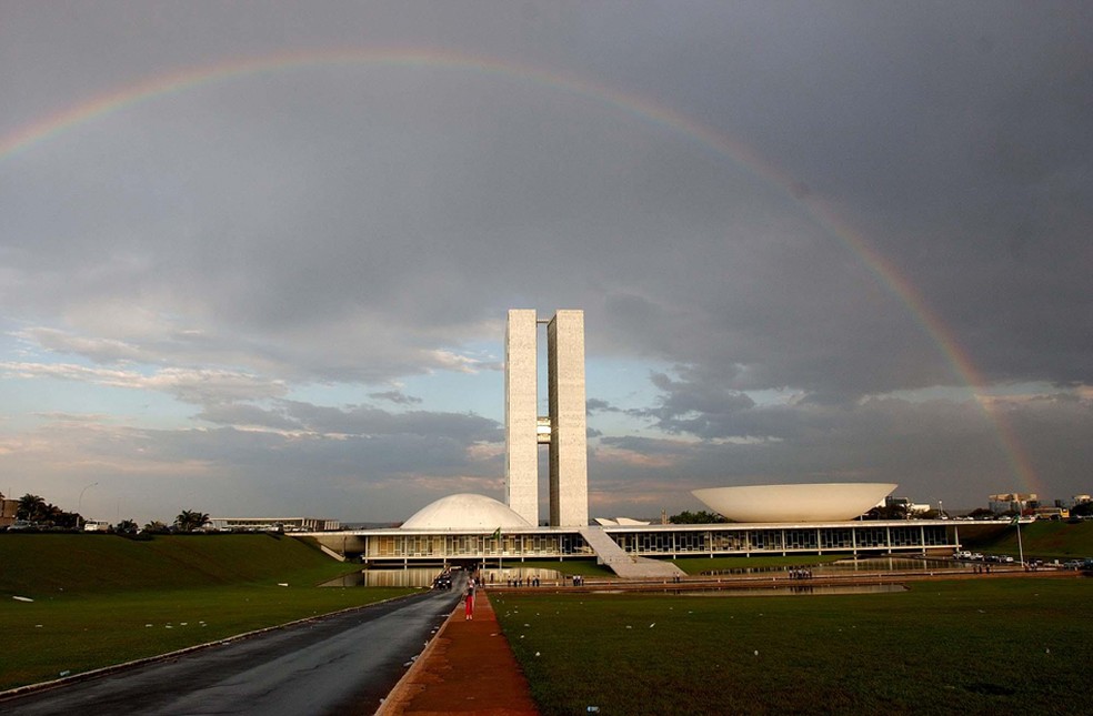 Congresso Nacional, uma das principais obras do arquiteto Oscar Niemeyer (Foto: Wilson Dias/ABr)