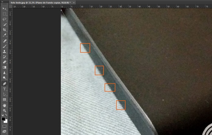 Faça as marcações dos pontos com cuidado ao entorno do objeto ou para remover o fundo (Foto: Reprodução/Barbara Mannara)