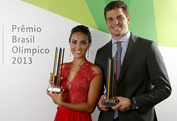 Poliana Okimoto Jorge Zarif prêmio brasil olímpico (Foto: Wander Roberto/Inovafoto/COB)