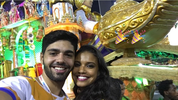 Aline Dias e o namorado Rafael Cupello (Foto: Reprodução / Instagram)